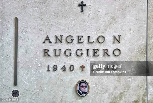 Grave of Organized Crime figure Angelo Ruggiero in St. John's Cemetery on October 12th, 2009 in New York City.