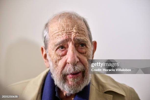 Portuguese architect Alvaro Siza talks to journalists on the day Serralves Foundation presented to the press C.A.S.A. Alvaro Siza Collection,...