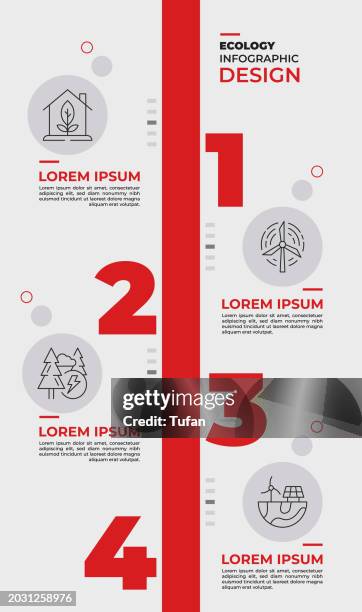 ecology infographic - zero emissions infographic stock illustrations