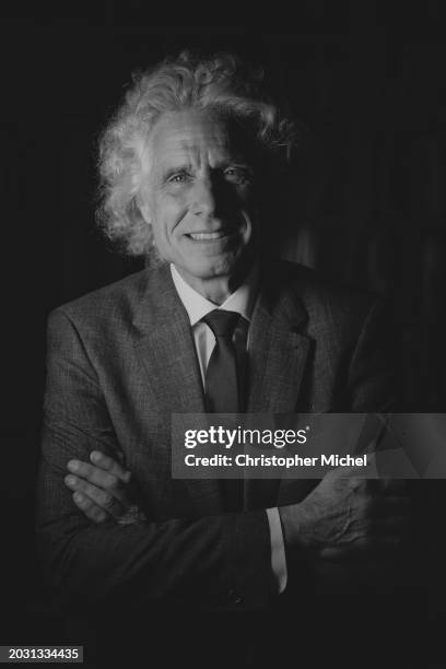 Psychologist and psycholinguist Steven Pinker is photographed for The National Academies of Sciences, Engineering, and Medicine on October 4, 2023 in...