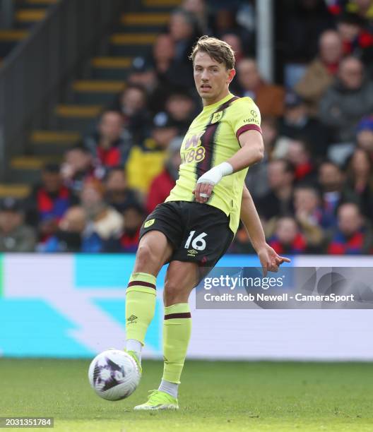 Burnley's Sander Berge during the Premier League match between Crystal Palace and Burnley FC at Selhurst Park on February 24, 2024 in London, United...