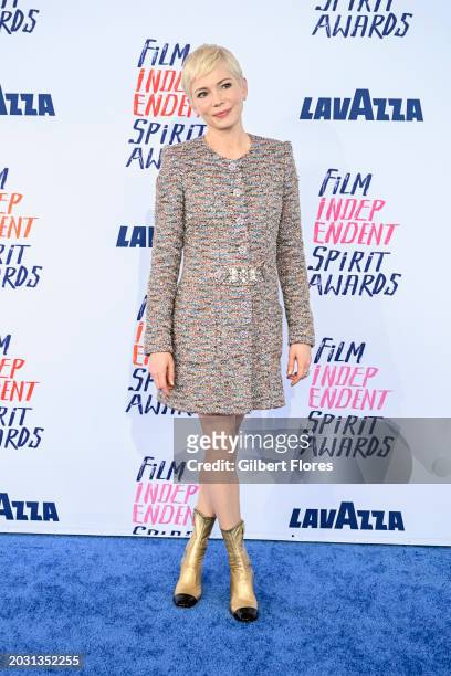 Michelle Williams at the 2024 Film Independent Spirit Awards held at the Santa Monica Pier on February 25, 2024 in Santa Monica, California.