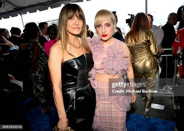 Lorene Scafaria and Zoe Lister-Jones at the 2024 Film Independent Spirit Awards held at the Santa Monica Pier on February 25, 2024 in Santa Monica,...