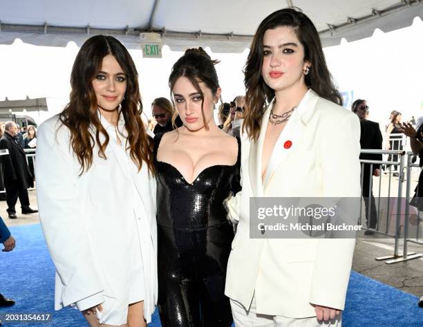 Molly Gordon, Rachel Sennott and Emma Seligman at the 2024 Film Independent Spirit Awards held at the Santa Monica Pier on February 25, 2024 in Santa...