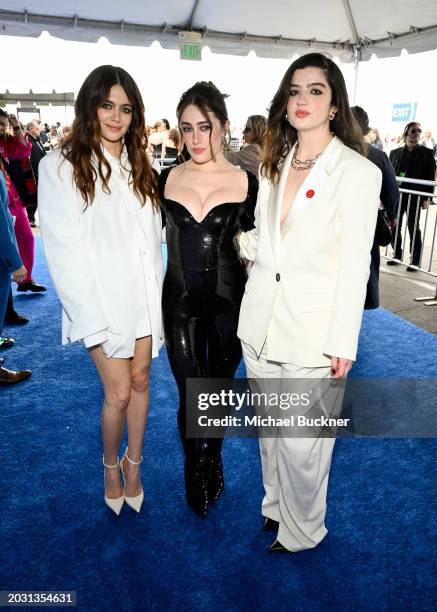 Molly Gordon, Rachel Sennott and Emma Seligman at the 2024 Film Independent Spirit Awards held at the Santa Monica Pier on February 25, 2024 in Santa...