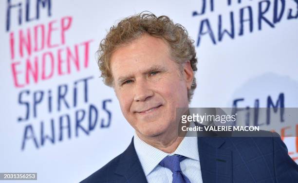 Actor Will Ferrell arrives for the Film Independent Spirit Awards 39th annual ceremony in Santa Monica, California, February 25, 2024.