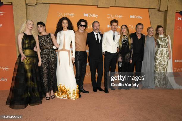 Anya Taylor-Joy, Souheila Yacoub, Zendaya, Timothée Chalamet, Denis Villeneuve, Austin Butler, Rebecca Ferguson, Josh Brolin, Florence Pugh and Léa...