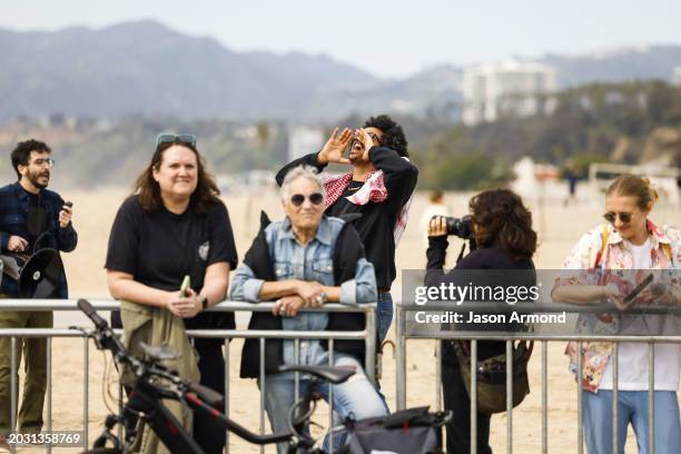 Santa Monica, CA A protest taking place during celebrity arrivals at the Independent Spirit Awards hosted by Aidy Bryant in Santa Monica Pier in...