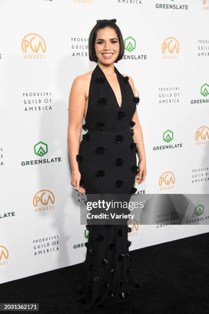 America Ferrera at the 2024 Producers Guild Awards held at The Ray Dolby Ballroom on February 25, 2024 in Los Angeles, California.