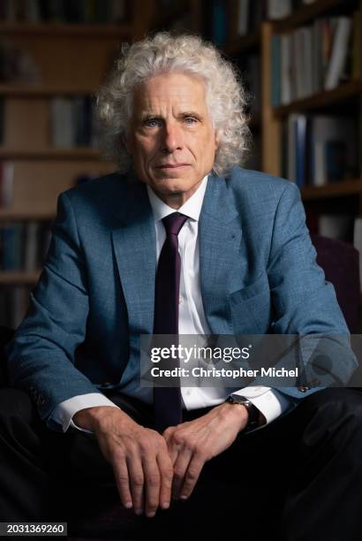 Psychologist and psycholinguist Steven Pinker is photographed for The National Academies of Sciences, Engineering, and Medicine on October 4, 2023 in...