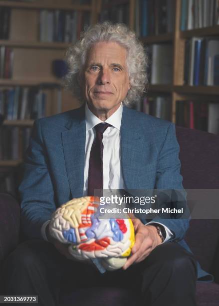 Psychologist and psycholinguist Steven Pinker is photographed for The National Academies of Sciences, Engineering, and Medicine on October 4, 2023 in...
