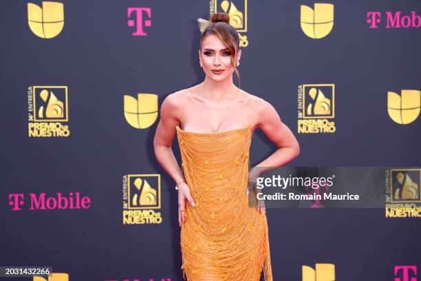 Kimberly Dos Ramos attends Univision's 36th Premio Lo Nuestro at Kaseya Center on February 22, 2024 in Miami, Florida.