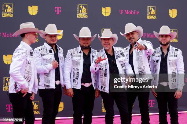 La Maquinaria Nortena attends Univision's 36th Premio Lo Nuestro at Kaseya Center on February 22, 2024 in Miami, Florida.