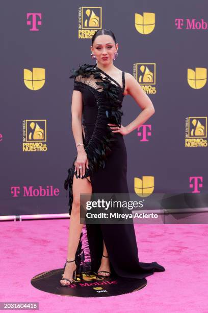 Rosy McMichael attends Univision's 36th Premio Lo Nuestro at Kaseya Center on February 22, 2024 in Miami, Florida.