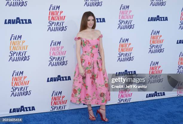 Anna Kendrick attends the 2024 Film Independent Spirit Awards on February 25, 2024 in Santa Monica, California.