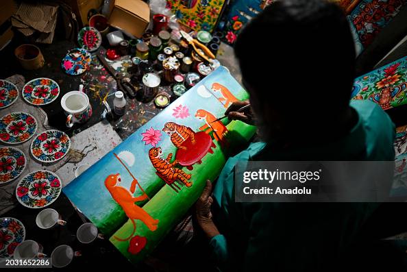 Rafiq Artist Rickshaw artist Rafiq is seen working at his station in Dhaka,... News ...
