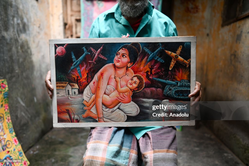 Rafiq Rickshaw Rickshaw artist Rafiq shows his rickshaw painting portraying... News ...