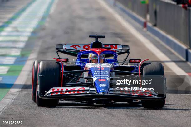 Daniel Ricciardo, Visa Cash App RB F1 Team AT04 during day three of F1 Testing at Bahrain International Circuit on February 23, 2024 in Bahrain,...