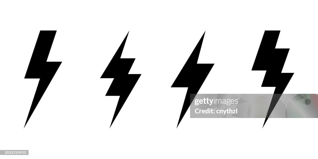 Ilustração vetorial de ícones do Lightning