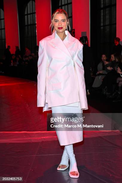 Veronica Ferraro attends the Sportmax fashion show during the Milan Fashion Week Womenswear Fall/Winter 2024-2025 on February 23, 2024 in Milan,...