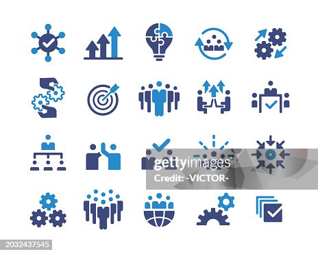 Teamwork Icons Set - Classic Graphic Series Teamwork Icons Set - Classic Graphic Series