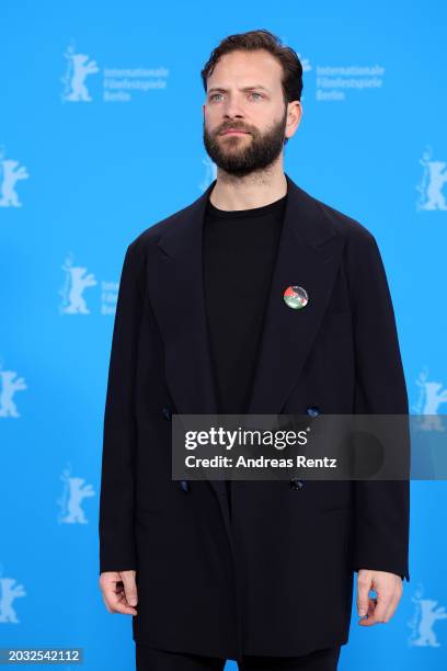 Alessandro Borghi poses at the "Supersex" photocall during the 74th Berlinale International Film Festival Berlin at Grand Hyatt Hotel on February 22,...