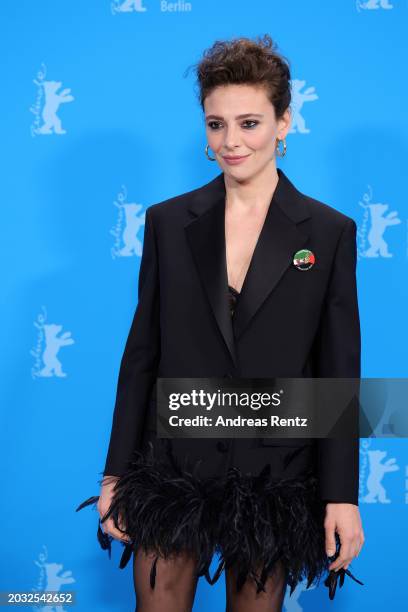 Jasmine Trinca poses at the "Supersex" photocall during the 74th Berlinale International Film Festival Berlin at Grand Hyatt Hotel on February 22,...