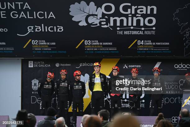 General view of Egan Bernal of Colombia, Jonathan Castroviejo of Spain, Omar Fraile of Spain, Ethan Hayter of The United Kingdom, Michal Kwiatkowski...