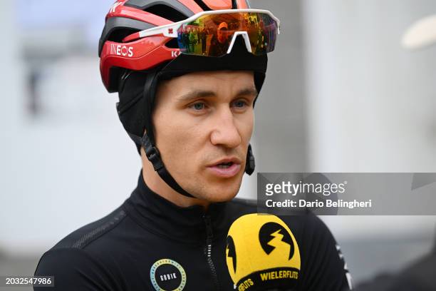 Michal Kwiatkowski of Poland and Team INEOS Grenadiers meets the media press prior to 3rd O Gran Camiño - The Historical Route 2024, Stage 2 a...