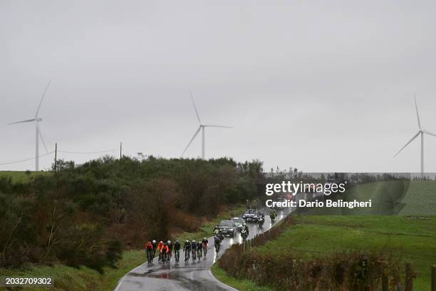 General view of Jorge Arcas of Spain and Movistar Team, Embret Svestad-Bardseng of Norway and Team Arkéa - B&B Hotels, Sebastian Berwick of...