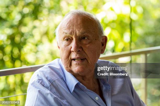 Billionaire Christo Wiese, board member of Shoprite Holdings Ltd., during an interview at the Beau Constantia wine farm in Cape Town, South Africa,...