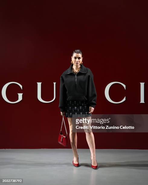 Simona Tabasco attends the Gucci Women's Fall Winter 2024 Fashion Show during Milan Fashion Week Womenswear Fall/Winter 2024-2025 at Fonderia Carlo...
