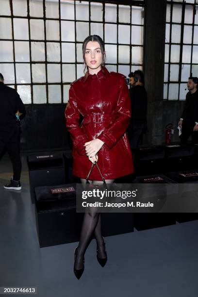 Kyra LeMoyne Kennedy attends the Gucci Women's Fall Winter 2024 Fashion Show during Milan Fashion Week Womenswear Fall/Winter 2024-2025 at Fonderia...