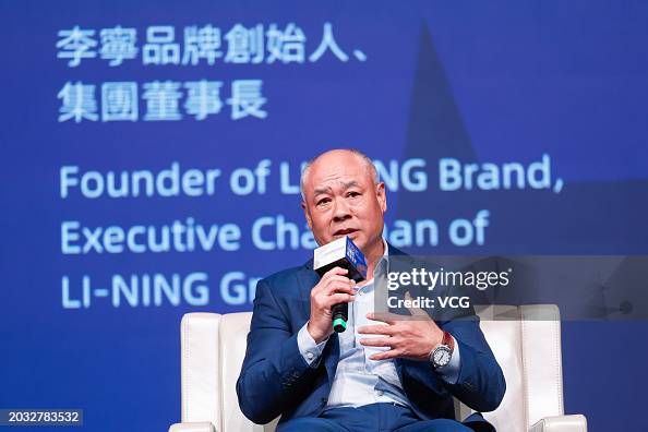 Lining Racket Founder Li Ning, founder of LI-NING Brand and executive chairman of LI-NING ...