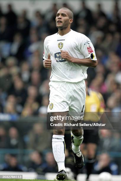 Clarke Carlisle of Leeds United running during the Championship match between Leeds United and Wigan Athletic at Elland Road on October 31, 2004 in...