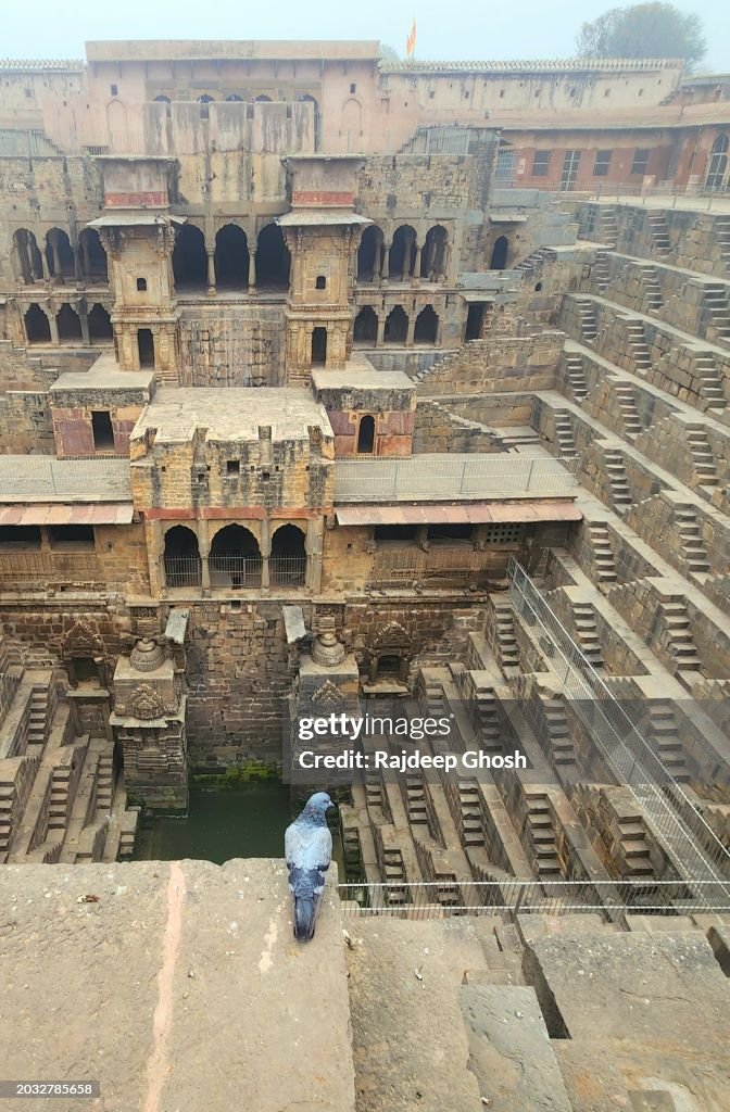 Deserted Chand Baori Step Well in Jaipur Rajasthan