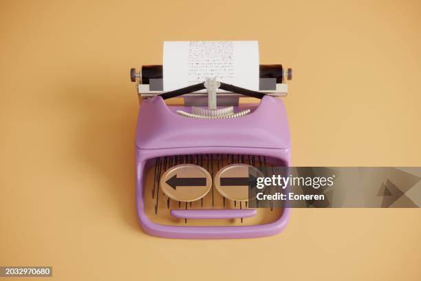 choice concept with typewriter - eoneren stock pictures, royalty-free photos & images