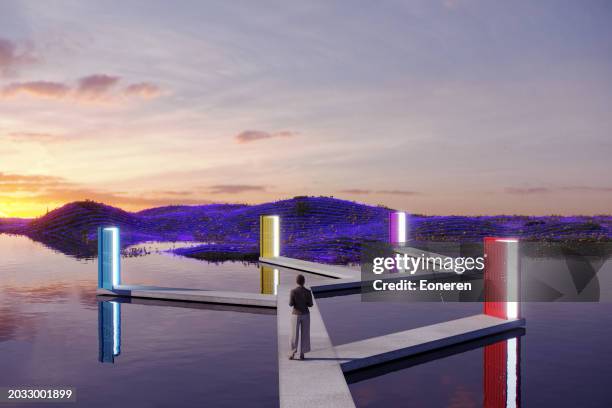 concetto di scelta-variazione - sentiero foto e immagini stock