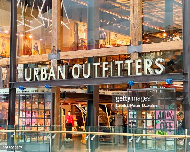 Westfield LONDON,ENGLAND Urban Outfitters store sign External Store Sign London, England.