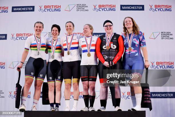 Silver Medalists Pilot Jenny Holl of Loughborough Lightning and Sophie Unwin of Private Member, Gold Medalists Lora Fachie OBE of Black Line and...