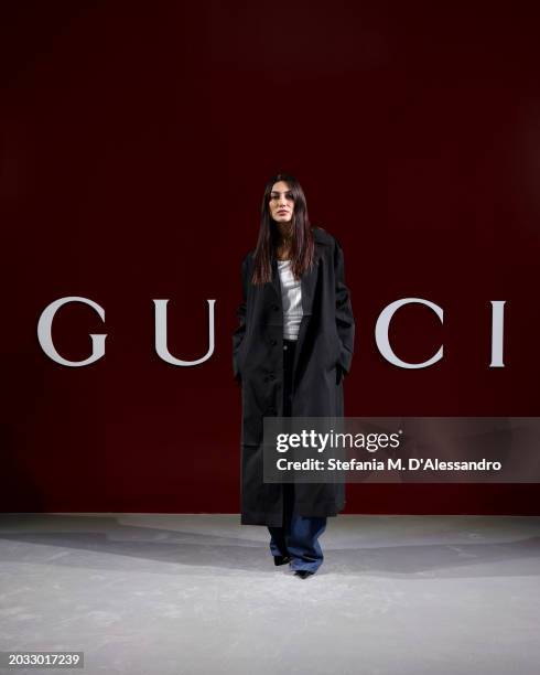 Giorgia Tordini attends the Gucci Women's Fall Winter 2024 Fashion Show during Milan Fashion Week Womenswear Fall/Winter 2024-2025 at Fonderia Carlo...