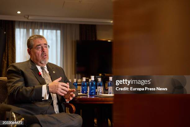 Guatemala's President, Bernardo Arevalo, during an interview for Europa Press, on February 23 in Madrid, Spain. Bernardo Arevalo served as a deputy...