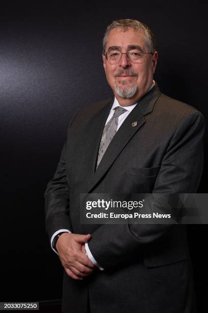 Guatemala's President Bernardo Arevalo poses for Europa Press on February 23 in Madrid, Spain. Bernardo Arevalo served as a deputy in the Guatemalan...