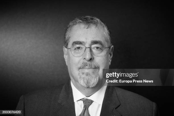 Guatemala's President Bernardo Arevalo poses for Europa Press on February 23 in Madrid, Spain. Bernardo Arevalo served as a deputy in the Guatemalan...