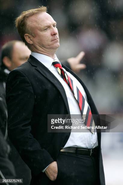 Alex Mcleish, Glasgow Rangers Manager on the side line during the Scottish Premiership match between Motherwell and Glasgow Rangers at Fir Park on...