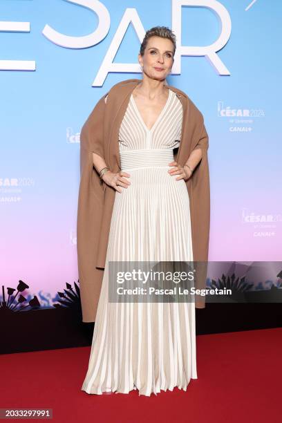 Mélita Toscan du Plantierarrives at the 49th Cesar Film Awards at L'Olympia on February 23, 2024 in Paris, France.