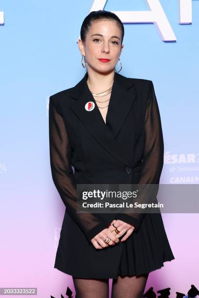 Gala Hernandez Lopez arrives at the 49th Cesar Film Awards at L'Olympia on February 23, 2024 in Paris, France.