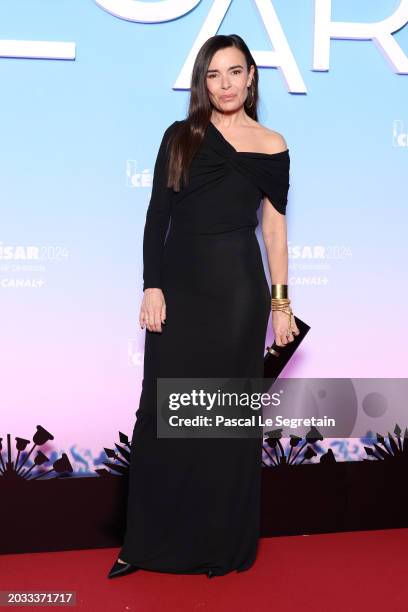 Elodie Bouchez arrives at the 49th Cesar Film Awards at L'Olympia on February 23, 2024 in Paris, France.