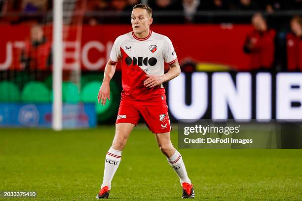 Jens Toornstra of FC Utrecht looks on during the Dutch Eredivisie match between FC Utrecht and Heracles Almelo at Stadion Galgenwaard on February 23,...