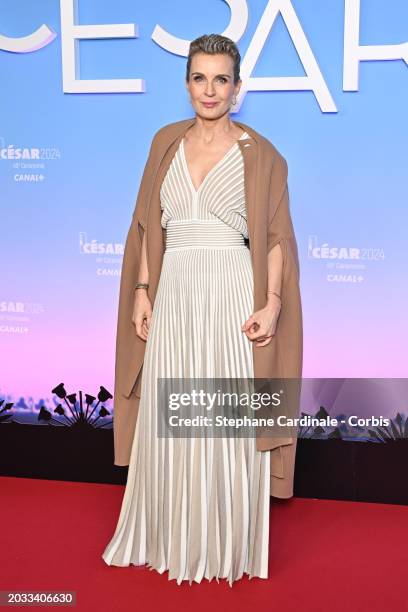 Melita Toscan du Plantier arrives at the 49th Cesar Film Awards at L'Olympia on February 23, 2024 in Paris, France.